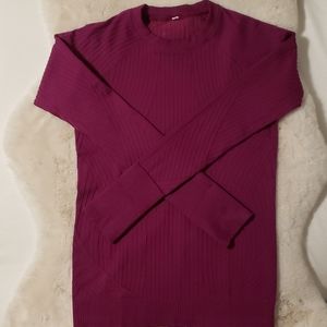 Lululemon Rest Less Pullover Deep Fuchsia